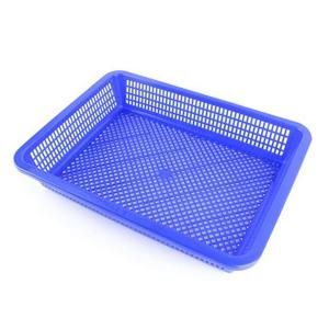 슈마켓 대원산업 낮은 사각 소쿠리 5호 (특) 블루 채반 수납 수납바구니 수납용품 정리용품 수납정리