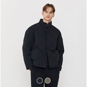 [지오다노]남성 원형 퀄팅 목넥 경량 자켓 075917