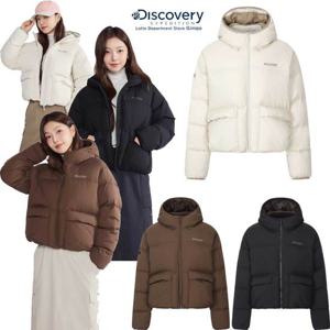 디스커버리 패딩 25FW 여성 아웃포켓 다운 크롭 숏패딩 DWDJ9P056 GPDJ