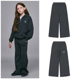 아동 AZH8PT02CG 차콜그레이 사선 절개 기모 팬츠PG