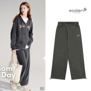 [에꼴리에]여자 가을이월 피그먼트 파라슈트 바지(25OT252)
