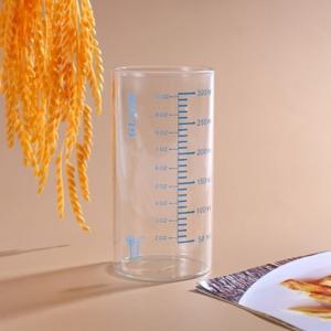 [엄지척](로하티)눈금패턴 내열 유리컵(350ml) (블루) 주스잔_19