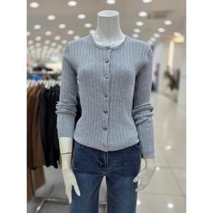 [더아이잗]버튼 포인트 골지 라운드 가디건 IR9M1CD801340