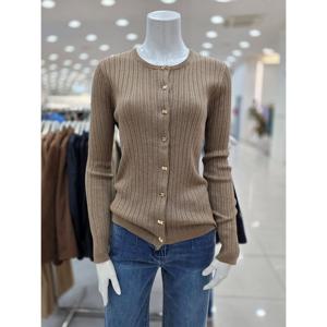 [더아이잗]버튼 포인트 골지 라운드 가디건 IR9M1CD801570