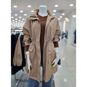 [더아이잗]스트링 후디드 사파리 롱 점퍼 IR9M0JP711BRL0