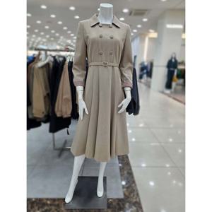 [더아이잗]더블 단추 포인트 벨티드 원피스 IR9A0OP051BE20