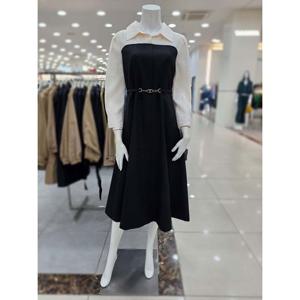 [더아이잗]탑 레이어드 셔츠 칼라 원피스 IR9M0OP731BK10