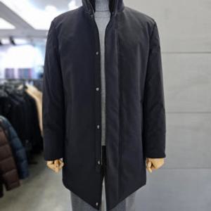 [바쏘]남성 점퍼 네이비 밍크에리 구스다운 패딩 코트 WSAFY4UA9