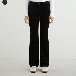 [게스(진)]여성 이중지 블랙 플레어부츠컷 YP4D9197