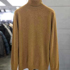 [바쏘]남자 카멜 목티 울 캐시미어 니트 폴라티 WSAFZ4WN92A