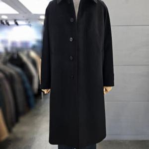 [바쏘]블랙 울 캐시미어 발마칸 싱글 롱 코트 WSAFZ4CJ20A