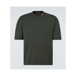 구찌 로고 실크 코튼 티셔츠 P01051026