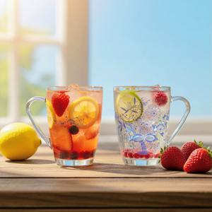 쯔비벨무스터 이탈리아 퓨어 글라스 머그 2p 세트