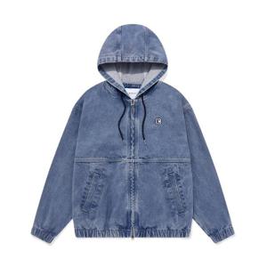 커버낫자켓 JQS CO2301JK10-LB 데님 후디 자켓 블루
