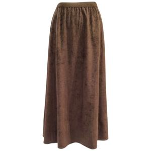 [페이지플린]밴딩 스웨이드 A라인 롱 스커트 F5CSK501