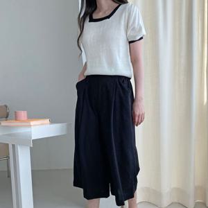 F006825_가볍고시원 7부통바지 치마바지 와이드팬츠