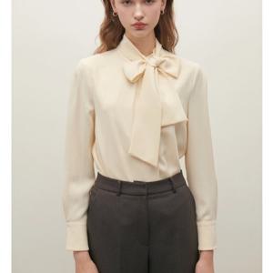 [샤틴]리본타이 랩 디자인 블라우스S254B254A03