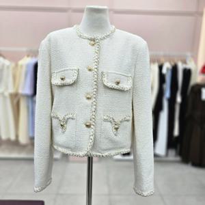 [샤틴]라인배색 트위드 울 쟈켓 S244P110A03