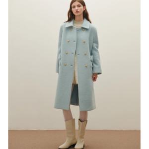 [샤틴]리본포켓 더블버튼 모,알파카 코트S254B701A20