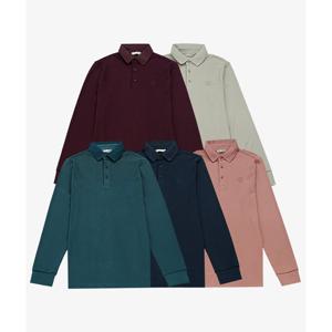 [크로커다일남성]리플 조직 요꼬 카라티 5종컬러 CDAAATS3401