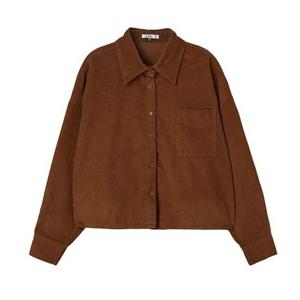 [LAP] 배색소매 코듀로이 크랍셔츠 AR4WBB20