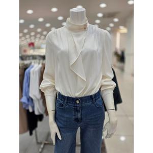 [더아이잗]하이넥 러플 블라우스 IP9BL0711600
