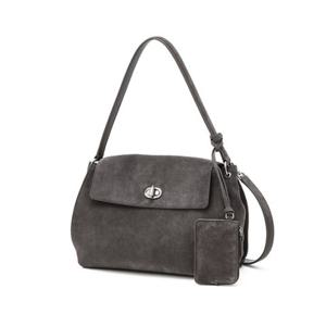 [질스튜어트 ACC] JABA6E115G3 [AUBE] 이태리스웨이드 오브 장식 숄더백 M 다크그레이