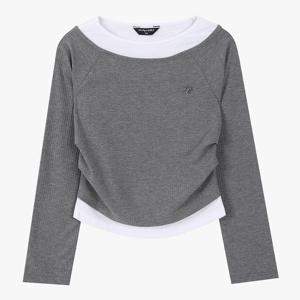 [더데이걸]힙해 레이어드 라운드티 TGLA26104