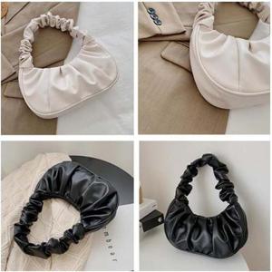 스타일리쉬 캐쥬얼 주름 소매 포인트 만두모양 만두백