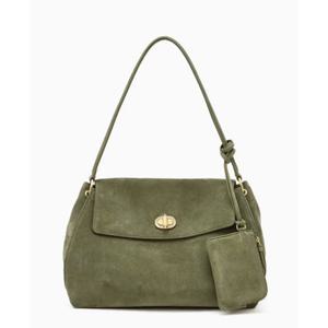 [질스튜어트 ACC]JABA6E114E2[26SS][AUBE]이태리스웨이드 오브 장식 숄더백 M 마차그린