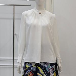 [미니멈]턱셔링 하프넥 블라우스 (MYAAWB1100IV)_IC