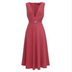 [미니멈]슬리브리스 플레어 원피스(MYAAWO2090PK)_IC