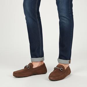 SALVATORE FERRAGAMO 커민 간치니 오너먼트 드라이버 로퍼 (020350 768074)