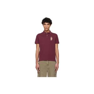 폴로 랄프로렌 폴로셔츠 버건디 클래식 핏 폴로 베어 폴로 셔츠 252213M212016