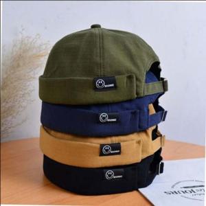 스마일 골무모자 고급 남성여름모자 트렌드 와치캡