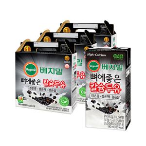 베지밀 뼈에좋은칼슘두유 검은콩깨쌀 48팩
