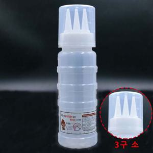 ALS 실리콘패킹 잘라쓰는 3구 뚜껑 소스병 소형 300ml