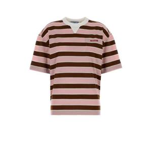 프라다 반팔 티셔츠 39610SOOO189P F05AB STRIPPED