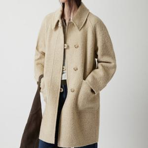 [주크] 울블렌디드 부클 하프 코트 Z254MSG535