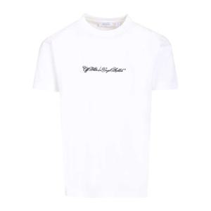 오프화이트 스크립 애로우 프린트 반팔 티셔츠 OMAA027S26JER00