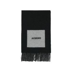 자크뮈스 레샤르프 론드 까레 울 스카프 멀티 블랙 24HACU00579AOT4044-090