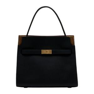 토리버치 리 라지윌 스몰 더블 시어링 토트백 176635 001 BLACK
