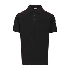 몽클레어 트리컬러 트림 코튼 피케 폴로 티셔츠 L1091 8A000318