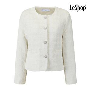 르샵  진주 버튼 트위드 자켓 (BQ3JK001A)