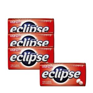 이클립스 스트로베리 34g x 4개 금연사탕 복숭아향 입냄세제거 무설탕 캔디
