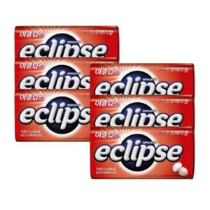 이클립스 스트로베리 34g x 6개 금연사탕 복숭아향 입냄세제거 무설탕 캔디