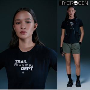 [하이드로겐] 세일 25년 여름 런닝 기능성 반팔 티셔츠 H21E2TR132 BK
