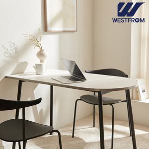 [웨스트프롬] 모던 콤마) 반타원형 LPM 1,600 (600) 식탁, 테이블 (분채도금 Leg)