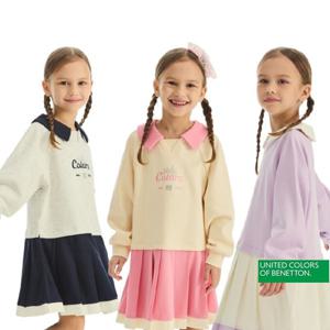 [베네통키즈]플리츠 피케 원피스 QAOP01541