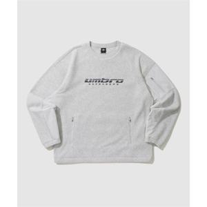 엄브로 UMBRO WARM+ 우븐 믹스 플리스 맨투맨 그레이(UP421SFSO1) UP421SFSO1_WMG0 372596